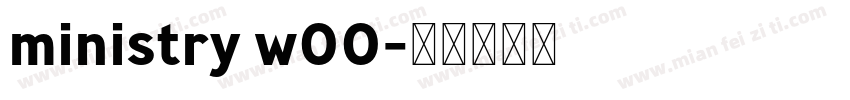 ministry w00字体转换